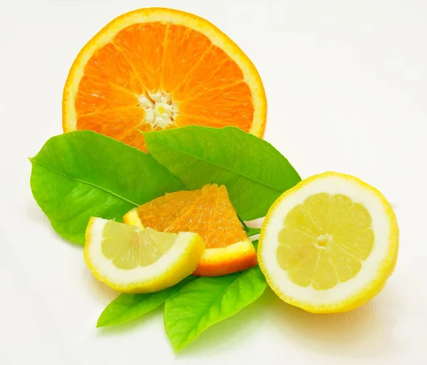 Lemon and orange — Stock Photo, Image
