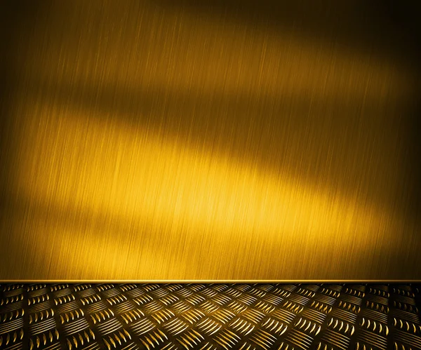 Goldenes Metall Zimmer Hintergrund — Stockfoto