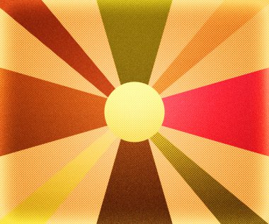 Retro Rays Background clipart