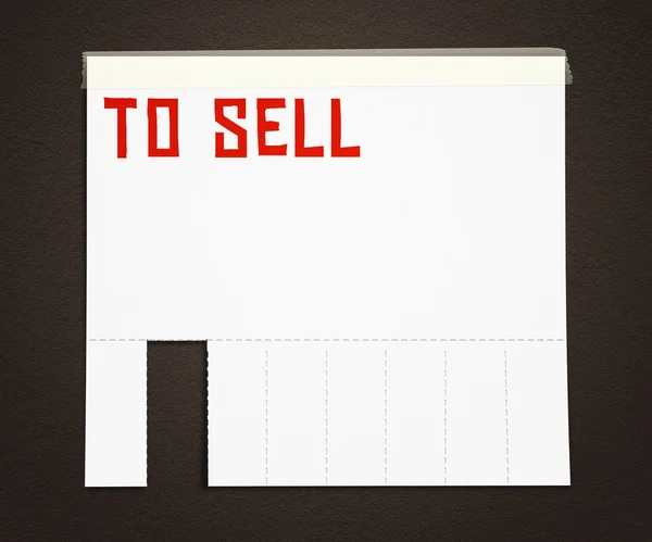Para Vender Anúncio Pôster fundo — Fotografia de Stock