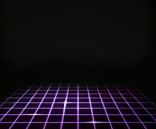 Violet Virtual Laser Floor Background — Stock Photo, Image