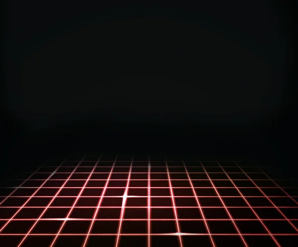 红色虚拟激光楼背景 — 图库照片