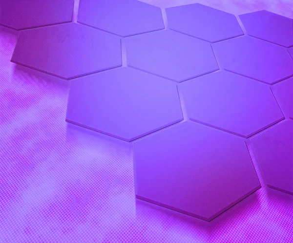 Violett hexagoner abstrakt bakgrund — Stockfoto