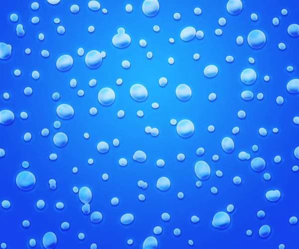 Blå vatten droppar bakgrund — Stockfoto