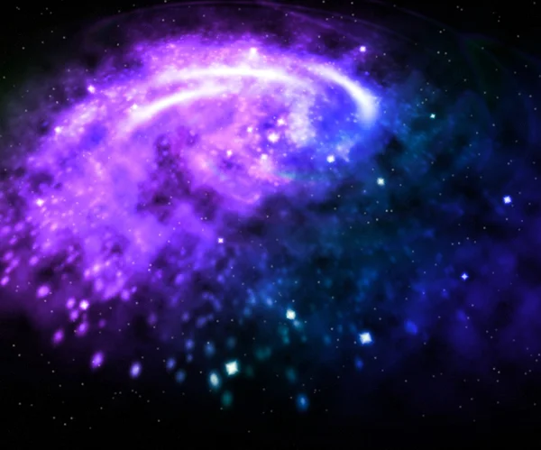 Violet Galaxy Background — Stock Photo, Image