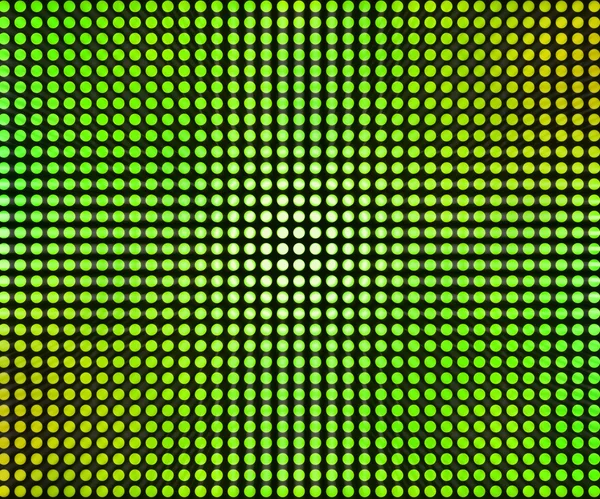Puntini LED verdi Sfondo astratto — Foto Stock