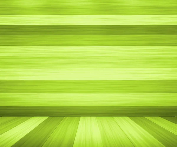 木の板の緑部屋の背景 — ストック写真