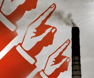 Communist Propaganda Illustration Background clipart