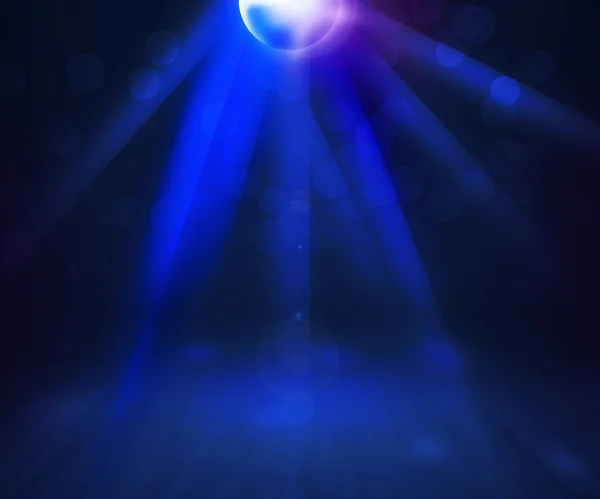 Blauer Disco-Raum zeigt Hintergrund — Stockfoto
