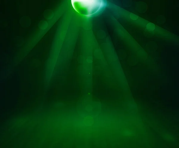 Quarto de Disco Verde Mostrar fundo — Fotografia de Stock