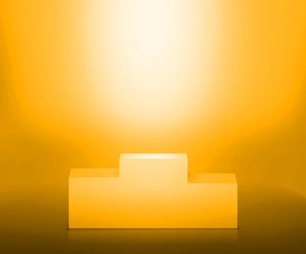 Altın podyum — Stok fotoğraf