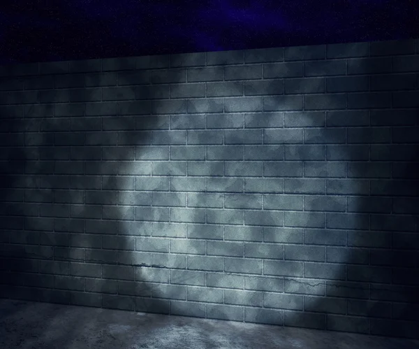 어두운 벽돌 벽 배경 — 스톡 사진