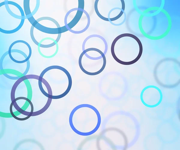 Blauwe abstracte cirkel achtergrond — Stockfoto