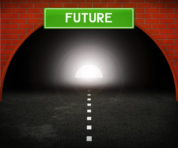 Tunnel verso il futuro — Foto Stock