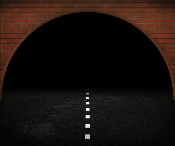Karanlık tünel — Stok fotoğraf