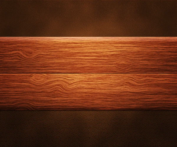Placas de madeira em couro — Fotografia de Stock