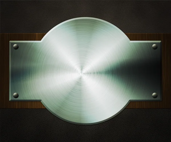 Shiny Metal Plate Background — Stock Photo, Image