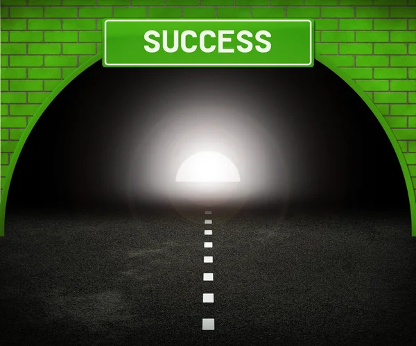 Túnel para o sucesso — Fotografia de Stock