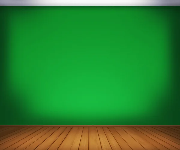 녹색 빈 방 배경 — 스톡 사진