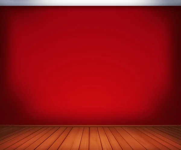 红色空房间背景 — 图库照片