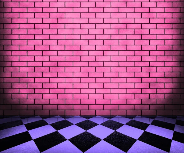 Chessboard Violet Interior Background — Stock Photo, Image