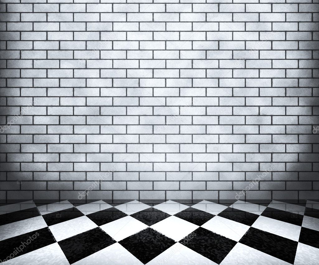 White Chessboard Interior Background