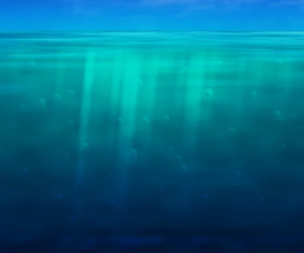 Azuurblauwe wateren van de blauwe achtergrond — Stockfoto
