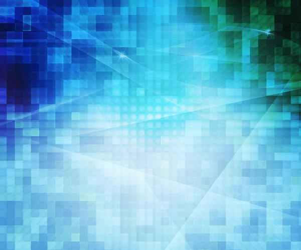 Pixels azuis fundo abstrato — Fotografia de Stock