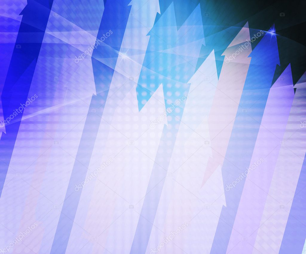 Blue Arrows Abstract Background