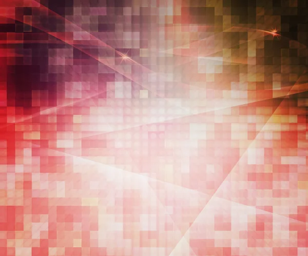 Pixels vermelhos fundo abstrato — Fotografia de Stock