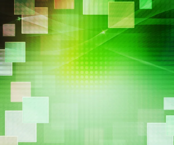 Зеленые абстрактные квадраты — стоковое фото