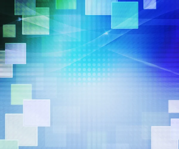 Blaue abstrakte Quadrate Hintergrund — Stockfoto