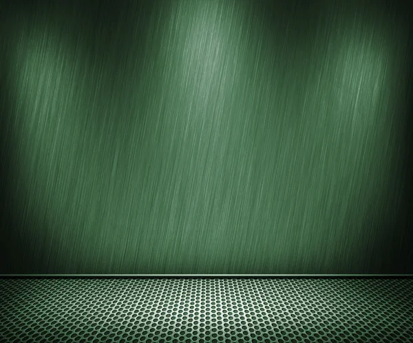Green Metal Interior Background — Stock Photo, Image
