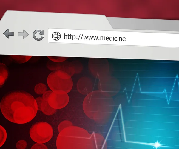 Медицинский веб-браузер — стоковое фото