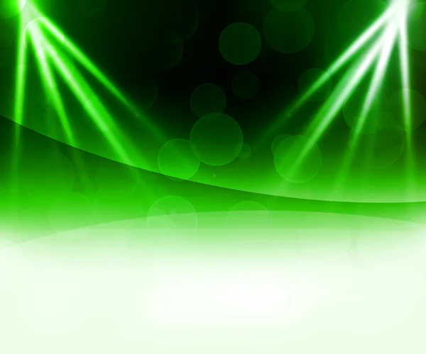绿色激光抽象背景 — 图库照片
