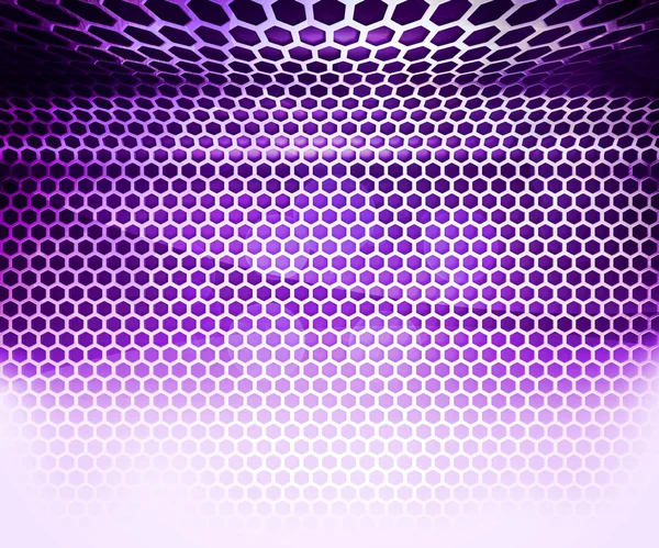 Violett hex grid abstrakter Hintergrund — Stockfoto