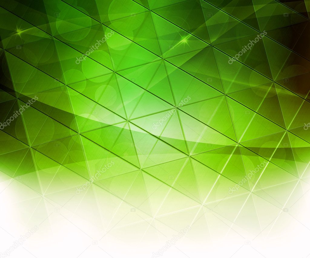 Green Squares Abstract Background