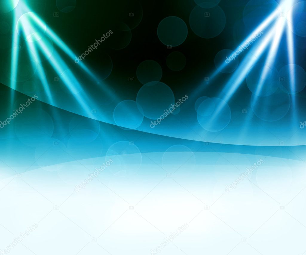 Blue Laser Abstract Background