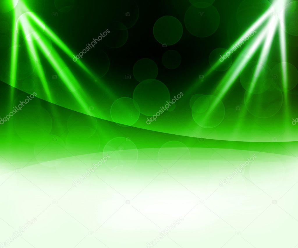Green Laser Abstract Background