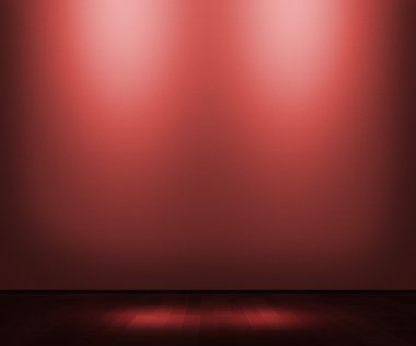 Red Empty Interior Background clipart