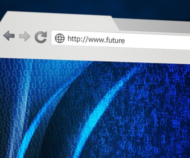 Mavi futurel web tarayıcısı