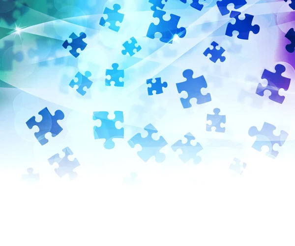 Háttér kék absztrakt Puzzle — Stock Fotó