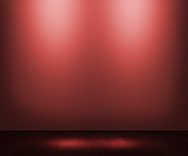 Rode leeg interieur achtergrond — Stockfoto