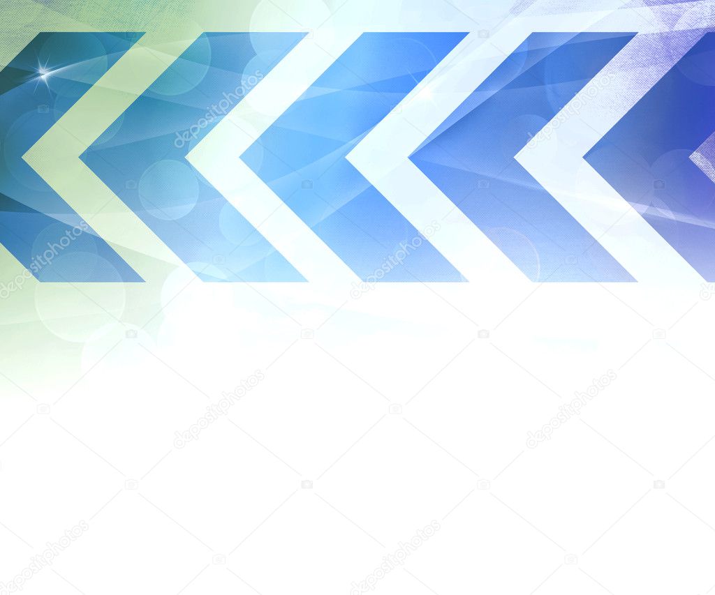 Blue Abstract Arrows Background