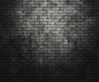 Dark Grunge Brick Wall clipart