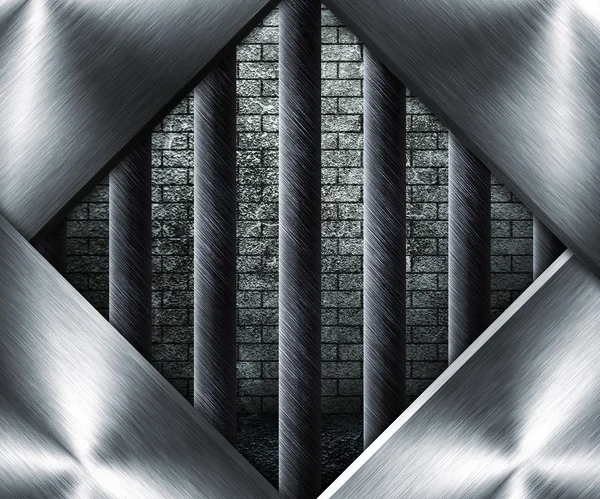 Gefängnisfenster — Stockfoto