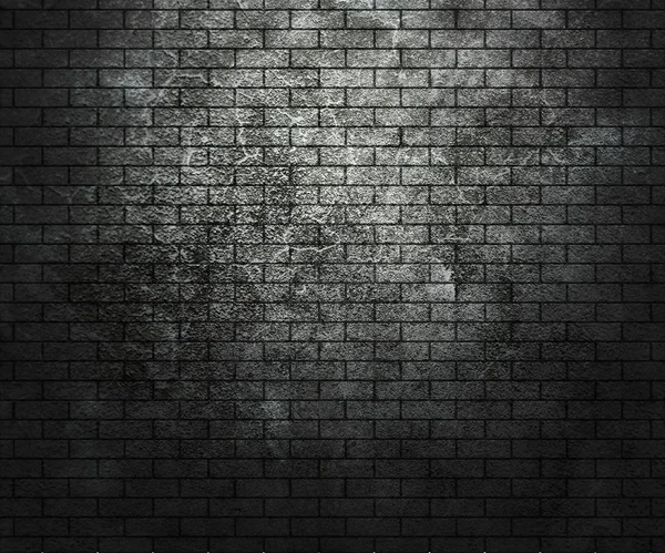 Dark Grunge Brick Wall — Stock Photo, Image