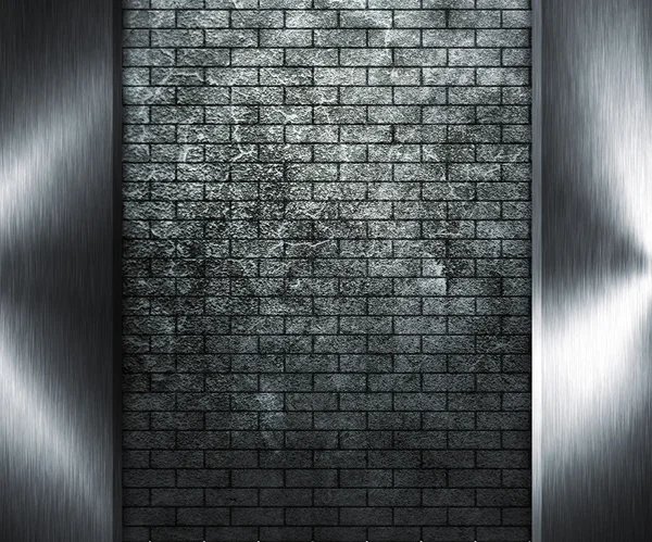 Grunge Wall and Metal — Stockfoto