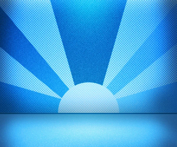 Blue Rays Room — Stock Photo, Image