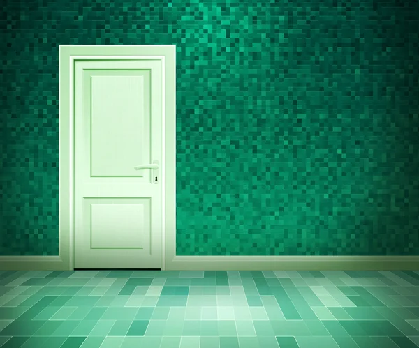 Drzwi w pokoju Wanna — Zdjęcie stockowe